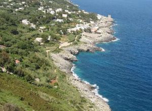 Una suggestiva veduta di Marina Serra dal 